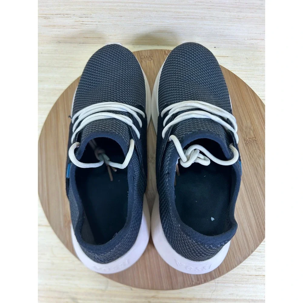 Vessi Everyday Classic Waterproof Sneakers Navy Blue Black Womens 10 Low Top
